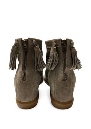 Isabel Marant Vintage Basley perforated ankle boots - Grey