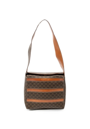 Celine Pre-Owned Macadam fold-over shoulder bag - Brown