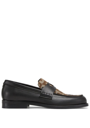 GCDS Wirdo monogram-print loafers - Black