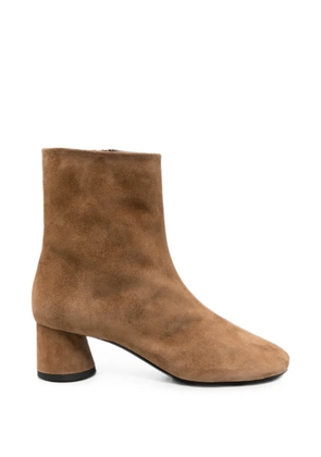 Proenza Schouler suede block-heel ankle boots - Brown
