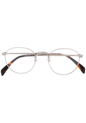 Eyewear by David Beckham thin frame rounded glasses - Silver