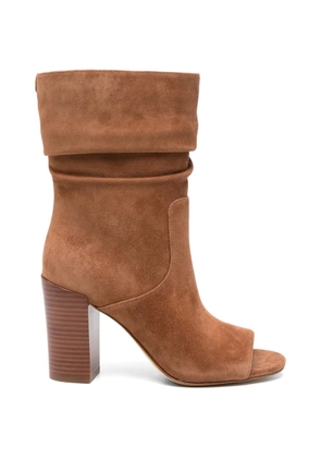 Michael Michael Kors Shayna slouchy open-toe ankle boots - Brown