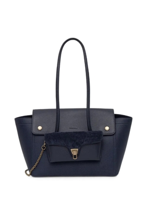 Coccinelle grained-leather tote bag - Blue