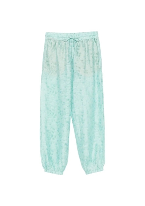 Christopher Esber Light Leak jacquard trousers - Green