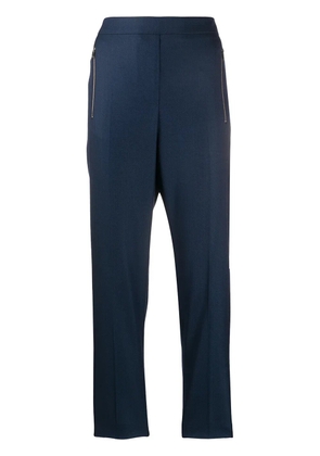 Stella McCartney zipped pockets cropped trousers - Blue