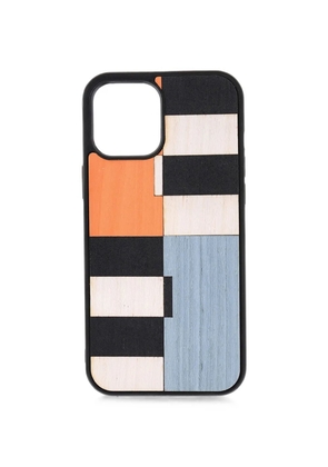 Wood'd Broken iPhone 12 Pro Max case - Black