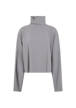 Rick Owens high-neck long-sleeve top - Grey