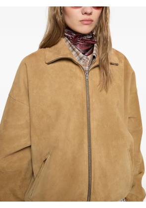 Acne Studios stud-embellished checked scarf - Red