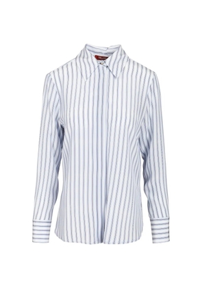 Max Mara striped-pattern shirt - Blue