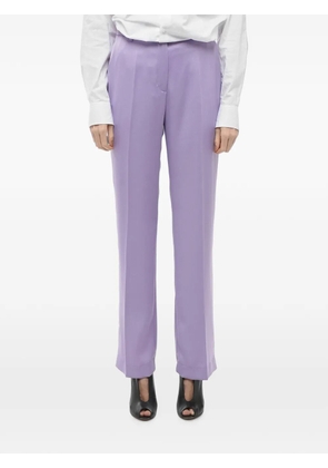 Hebe Studio The Lover satin straight pants - Purple