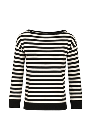 Weekend Max Mara striped boat-neck sweater - Black
