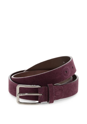 Corneliani reversible suede belt - Purple