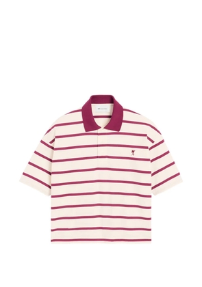 AMI Paris cotton arrow polo - Neutrals
