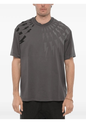 Neil Barrett logo-print jersey T-shirt - Grey