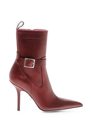 DSQUARED2 My Dust buckle-strap pointed-toe ankle boots