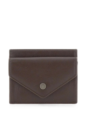 GIANNI CHIARINI logo-embossed leather cardholder - Brown
