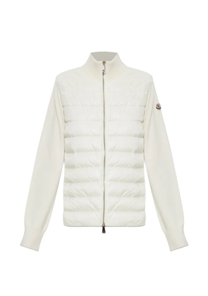 Moncler quilted padded cardigan - White