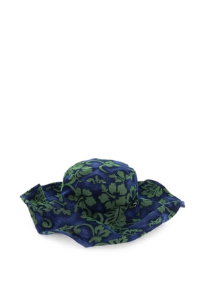 DSQUARED2 floral-pattern hat - Blue