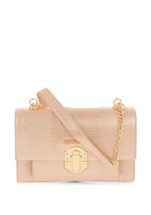 Moschino lizard-effect Love shoulder bag - Neutrals