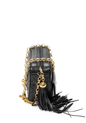 CHANEL Pre-Owned CC tassel camera bag - Black