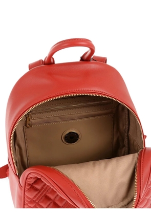 Moschino quilted logo-detail backpack - Red