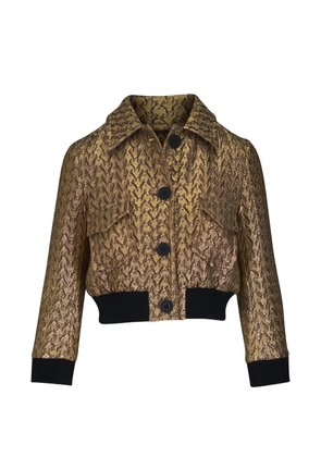 Dorothee Schumacher Golden Hour collared cropped jacket