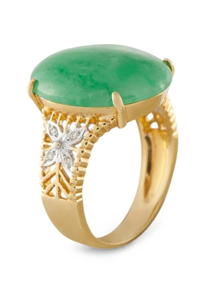 LB Exclusive jade and diamond ring - Gold