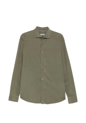 Canali corduroy long-sleeve shirt - Green