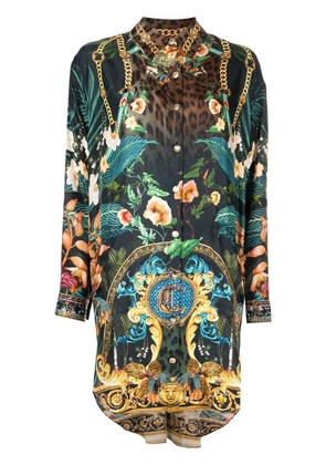 Camilla graphic-print tunic shirt - Multicolour