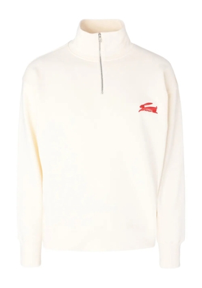MSGM rabbit-detail zip sweater - Neutrals