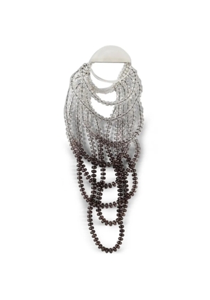 Emporio Armani beaded multi-strand necklace - Grey