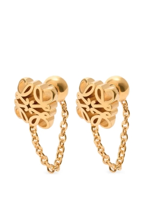 LOEWE Anagram Bombe chain earrings - Gold