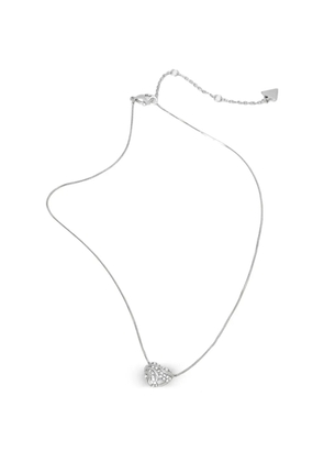 GUESS USA embellished pendant necklace - Silver