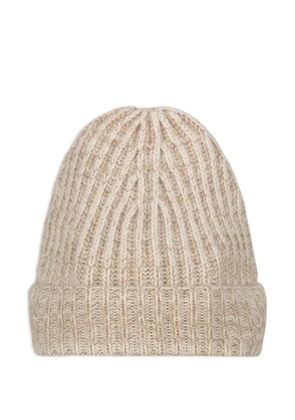 Malo ribbed-knit beanie hat - Neutrals