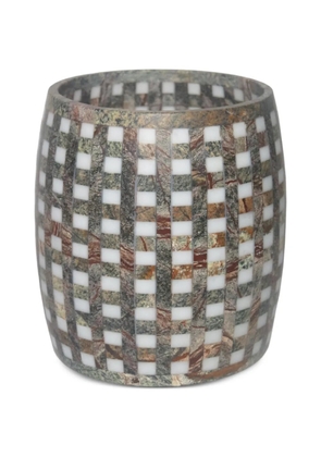 Editions Milano Lace marble vase - Green