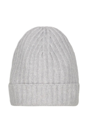Malo ribbed-knit cashmere beanie hat - Grey