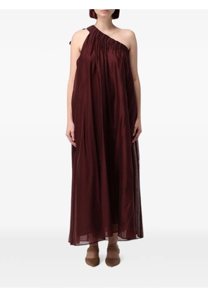 MeimeiJ one-shoulder pleated maxi dress - Red