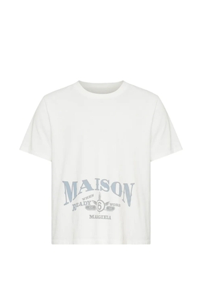 MM6 Maison Margiela logo-print T-shirt - White