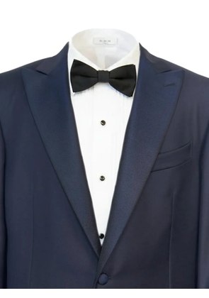 Caruso single-breasted satin-lapel tuxedo suit - Blue