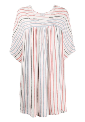 Woolrich loose-fit striped midi dress - White