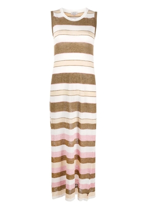Woolrich striped maxi dress - White