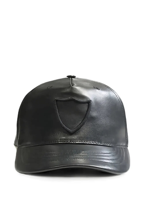 Htc Los Angeles logo-embroidered leather baseball cap - Black