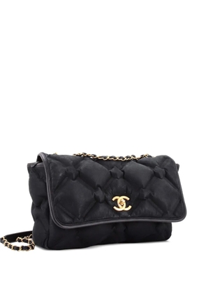 CHANEL Pre-Owned Chesterfield Flap Bag Quilted Calfskin Medium shoulder bag - Black