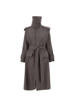 Victoria Beckham Philippa belted trench coat - Grey