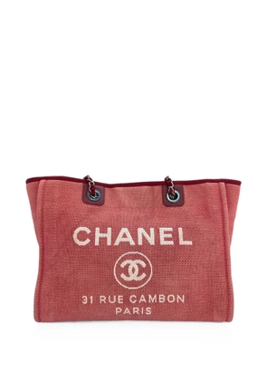 CHANEL Pre-Owned 2014-2015 Deauville tote bag - Red