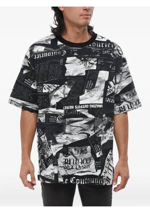 Versace Jeans Couture newspaper-print T-shirt - Black