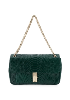 TOM FORD Mia snakeskin-effect T-clasp shoulder bag - Green