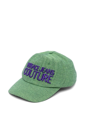 Versace Jeans Couture logo-embroidered denim baseball cap - Green