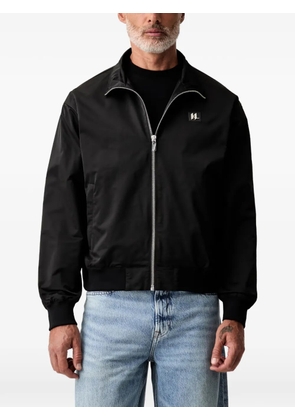 Karl Lagerfeld logo-patch zip-up jacket - Black
