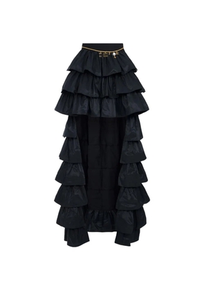 Elisabetta Franchi ruffled asymmetrical skirt - Black